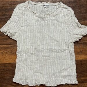 Princess Polly White Textured Top